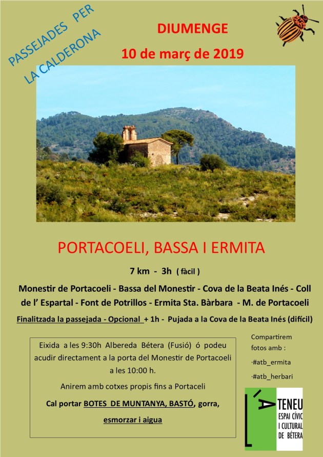 març 2019 - Bassa Portaceli